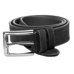 Suede belt dark grey